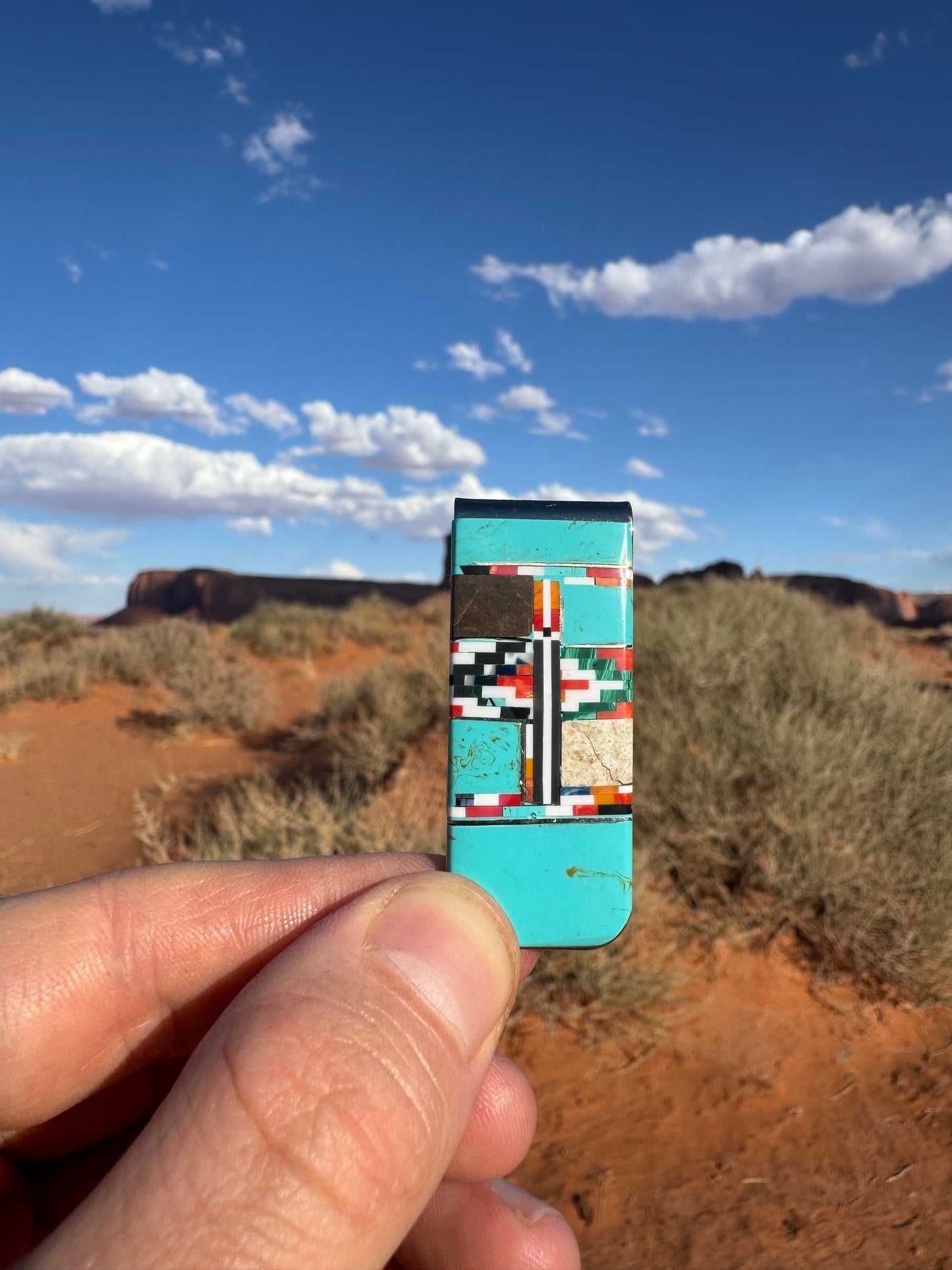Pince à billet Navajo authentique provenant de Cameron en Arizona