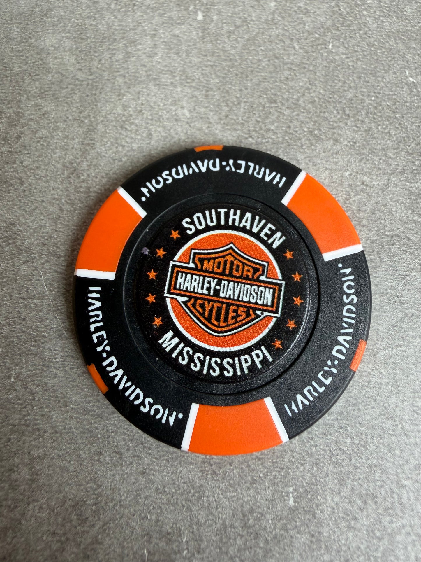 Harley Davidson jeton de poker Mississipi Southaven