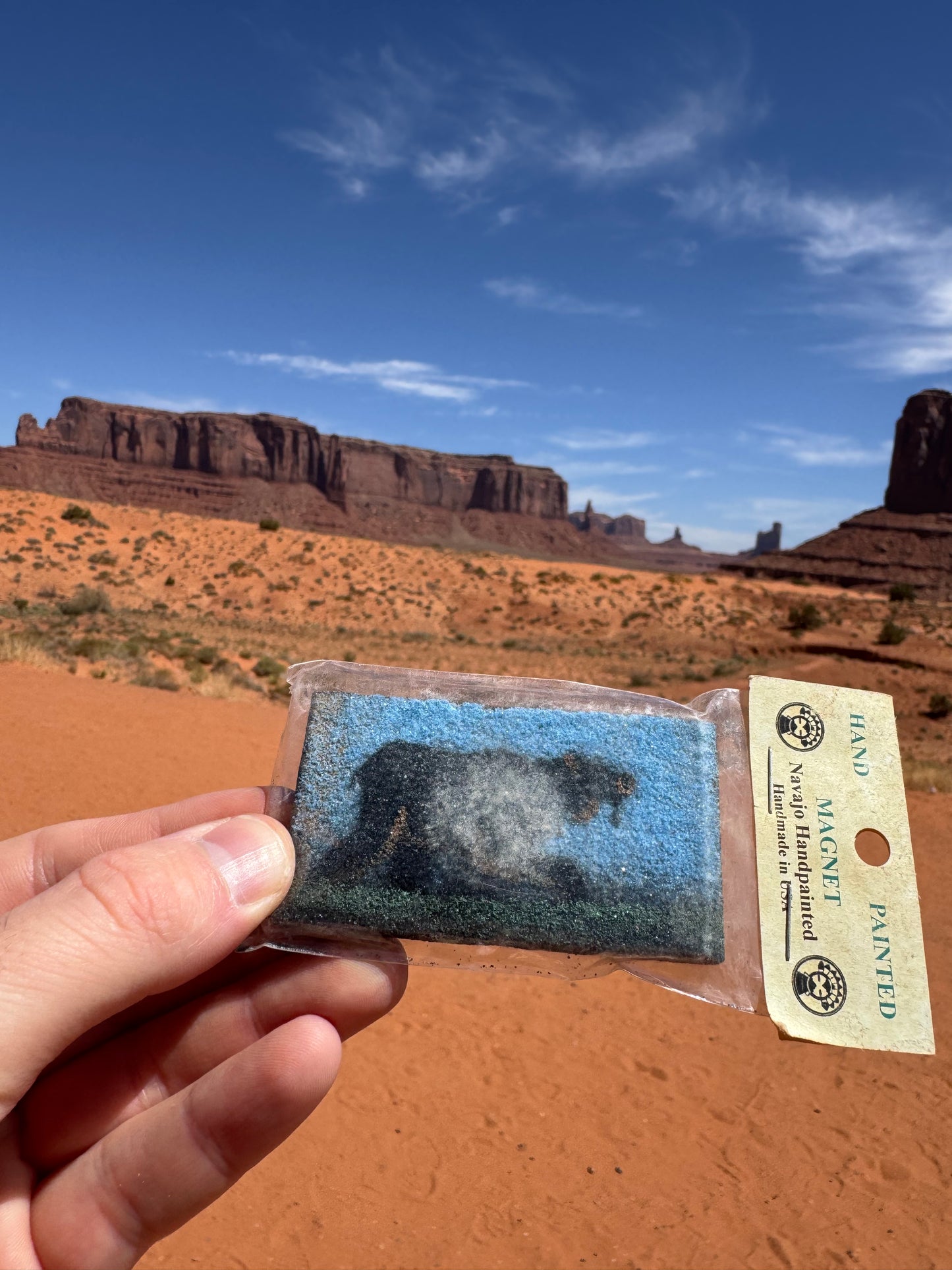 Magnet Navajo Ours peint à la main