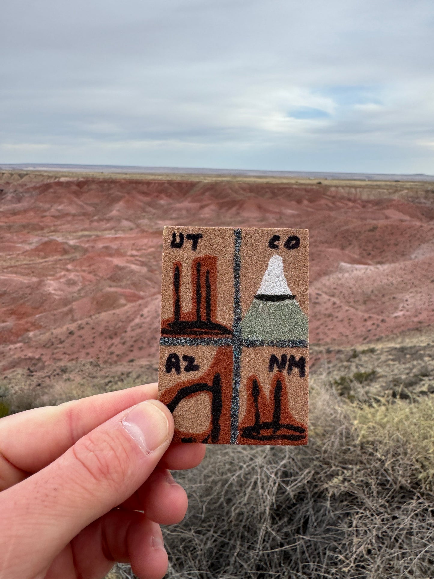 Magnet Navajo artisanal provenant des Four Corners