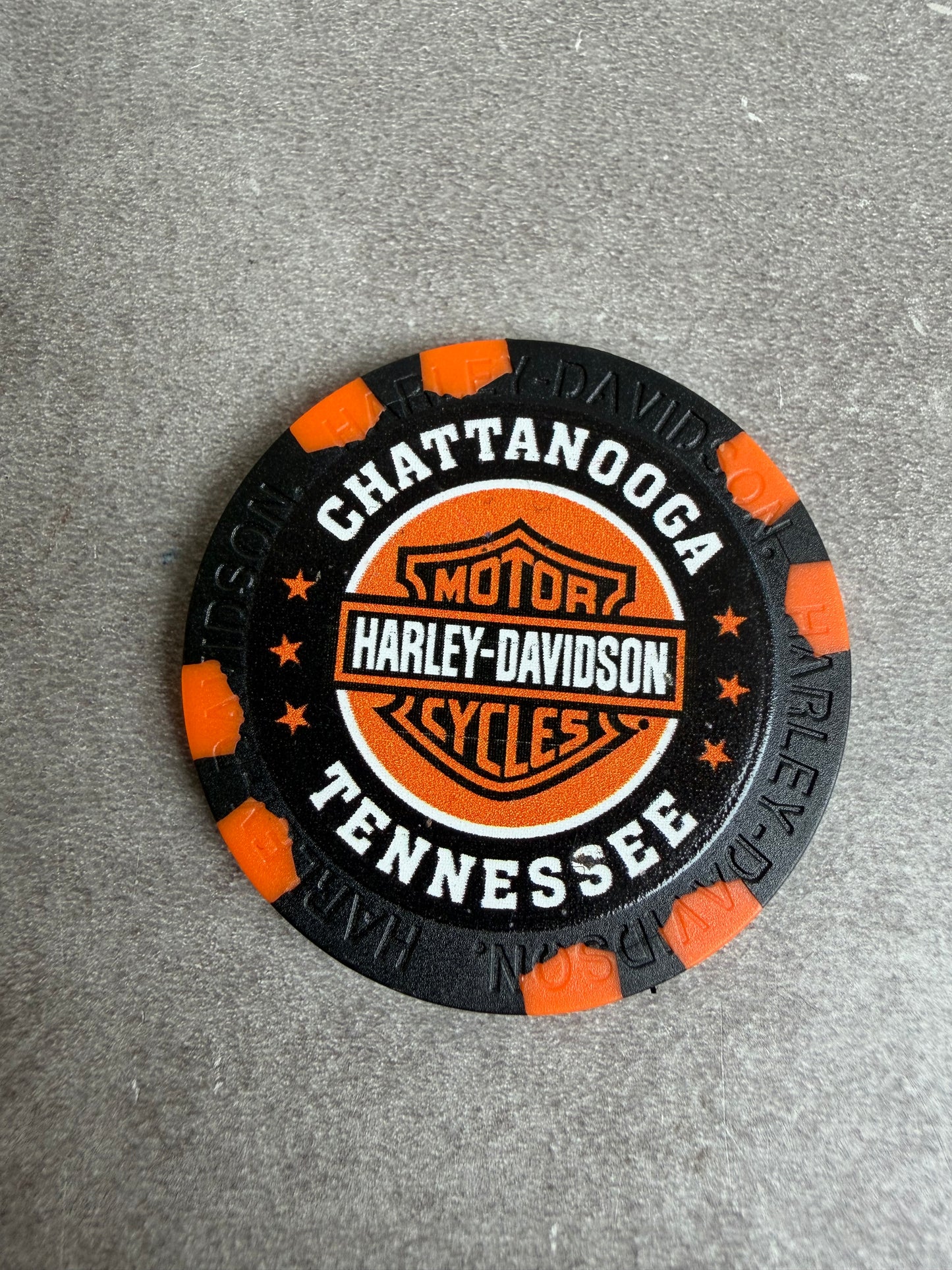 Harley Davidson jeton de poker Tennessee Chatanooga