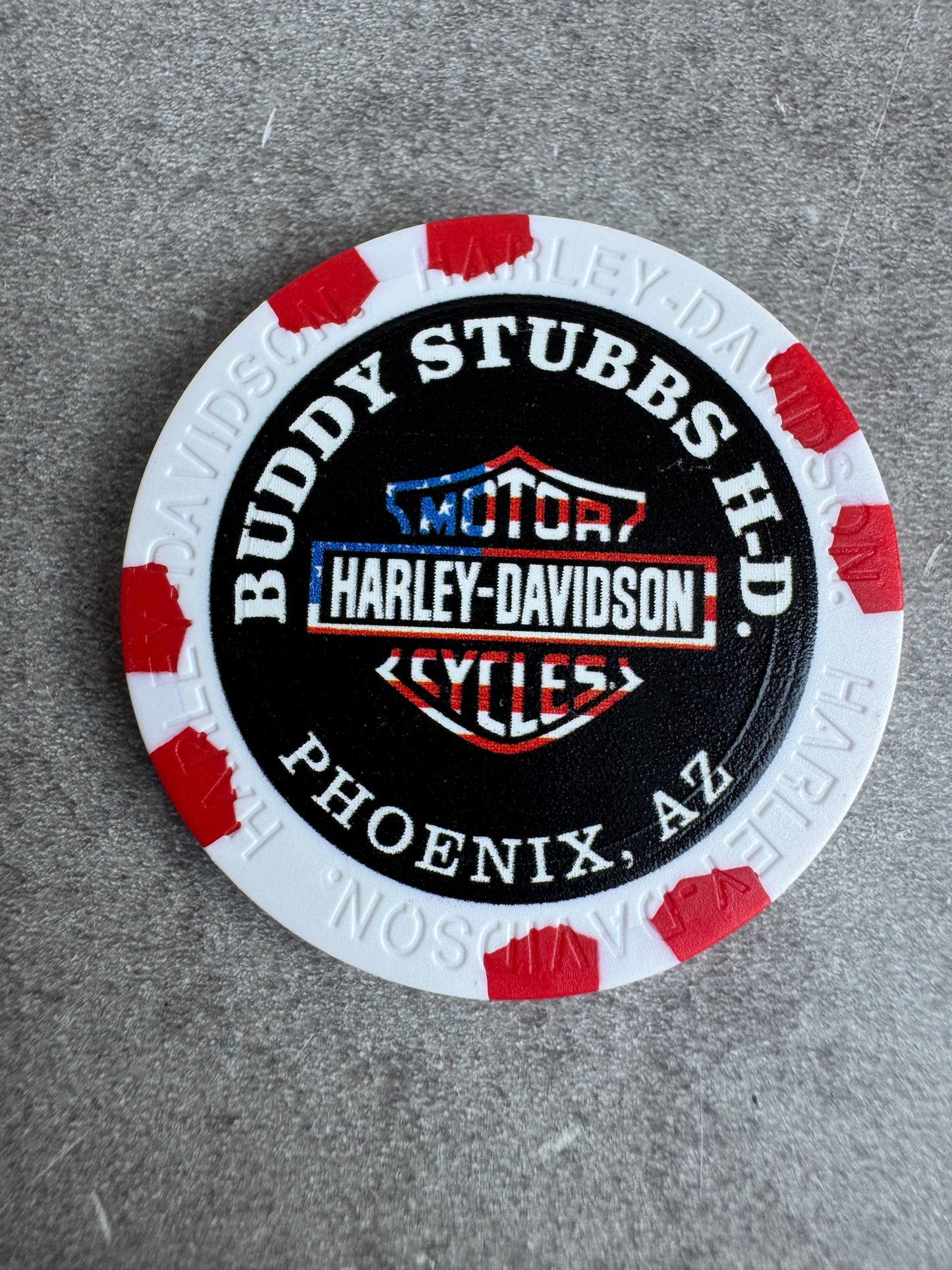 Harley Davidson 250 ans jeton de poker Phoenix Arizona