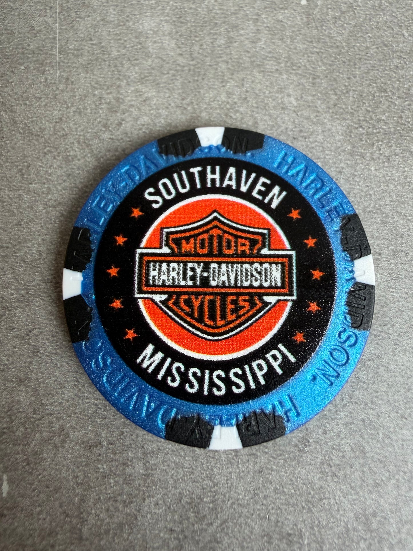 Harley Davidson jeton de poker Mississipi Southaven