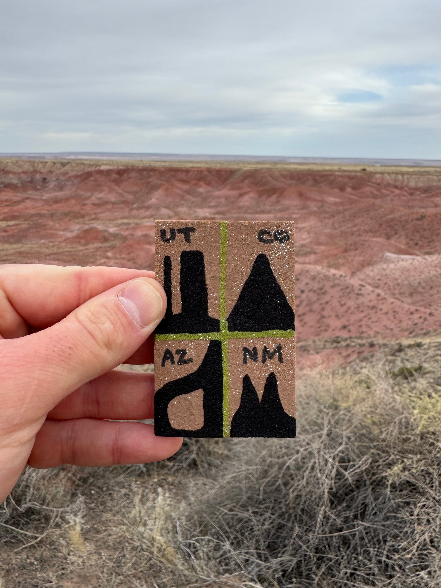 Magnet Navajo artisanal provenant des Four Corners