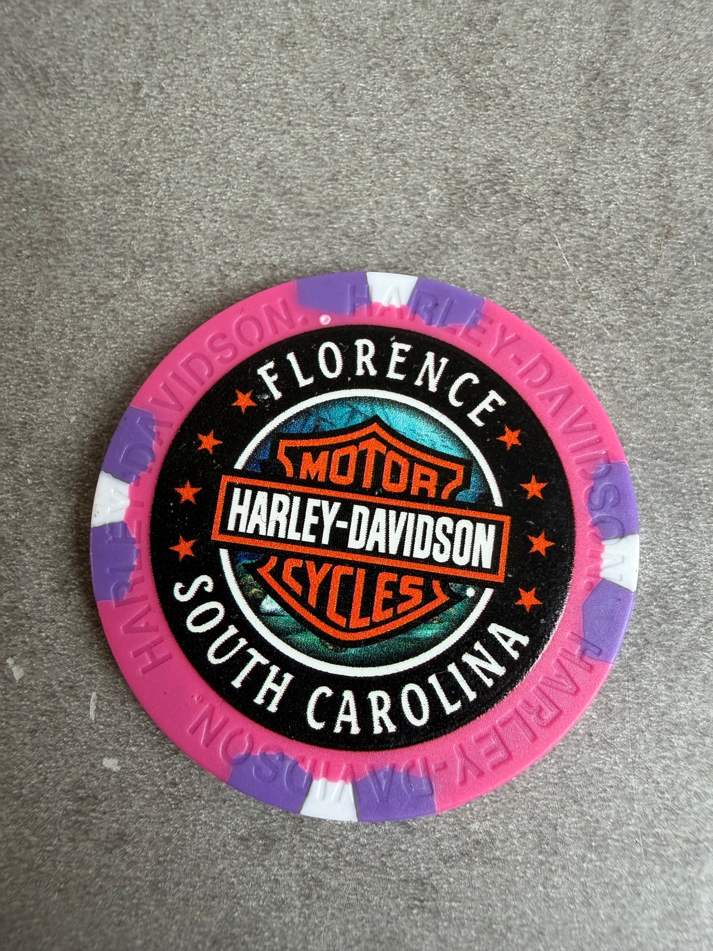 Harley Davidson jeton de poker South Carolina Florence