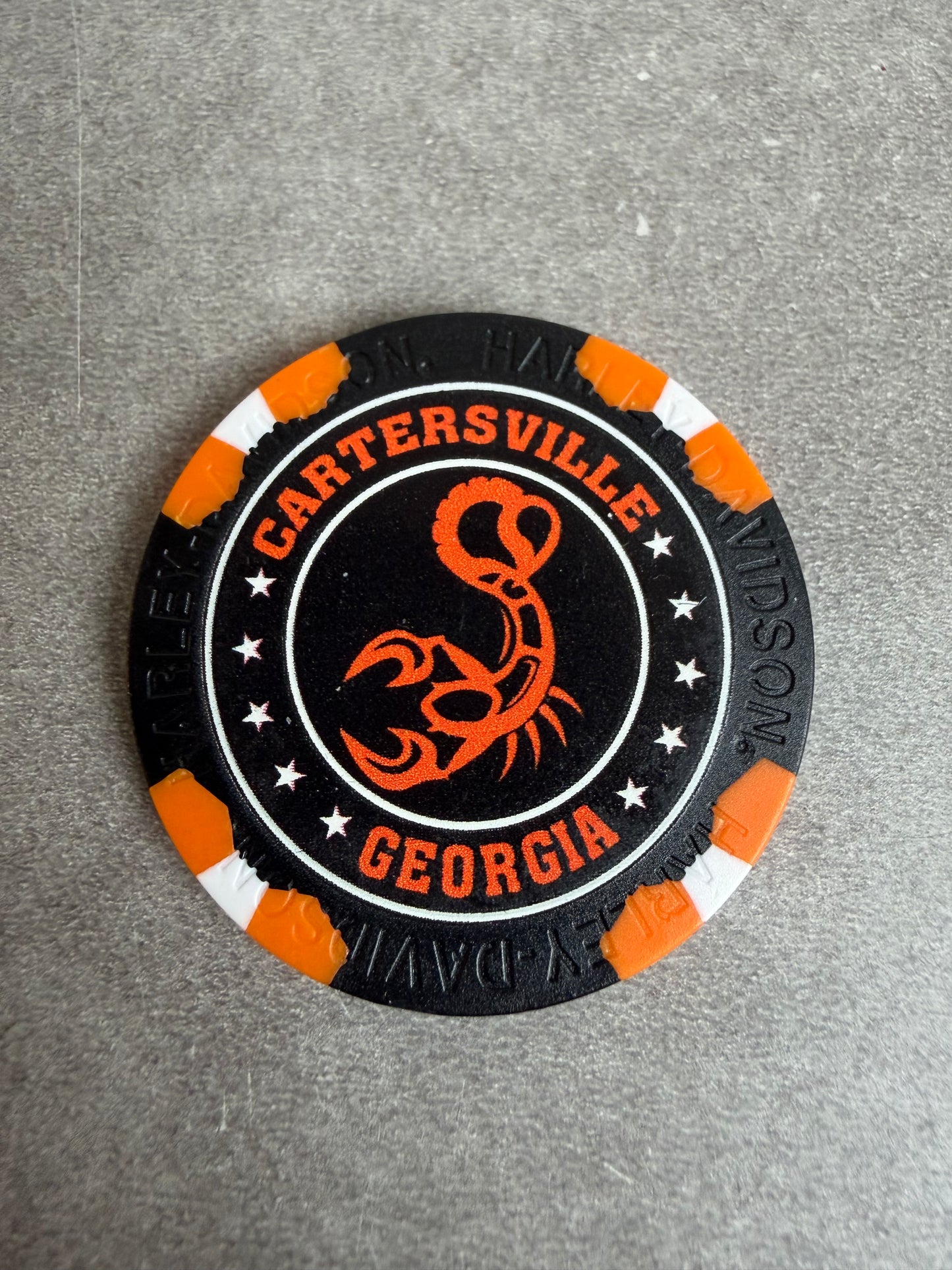Harley Davidson jeton de poker Georgia Catersville