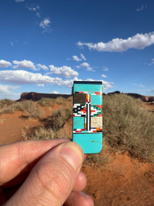 Pince à billet Navajo authentique provenant de Cameron en Arizona