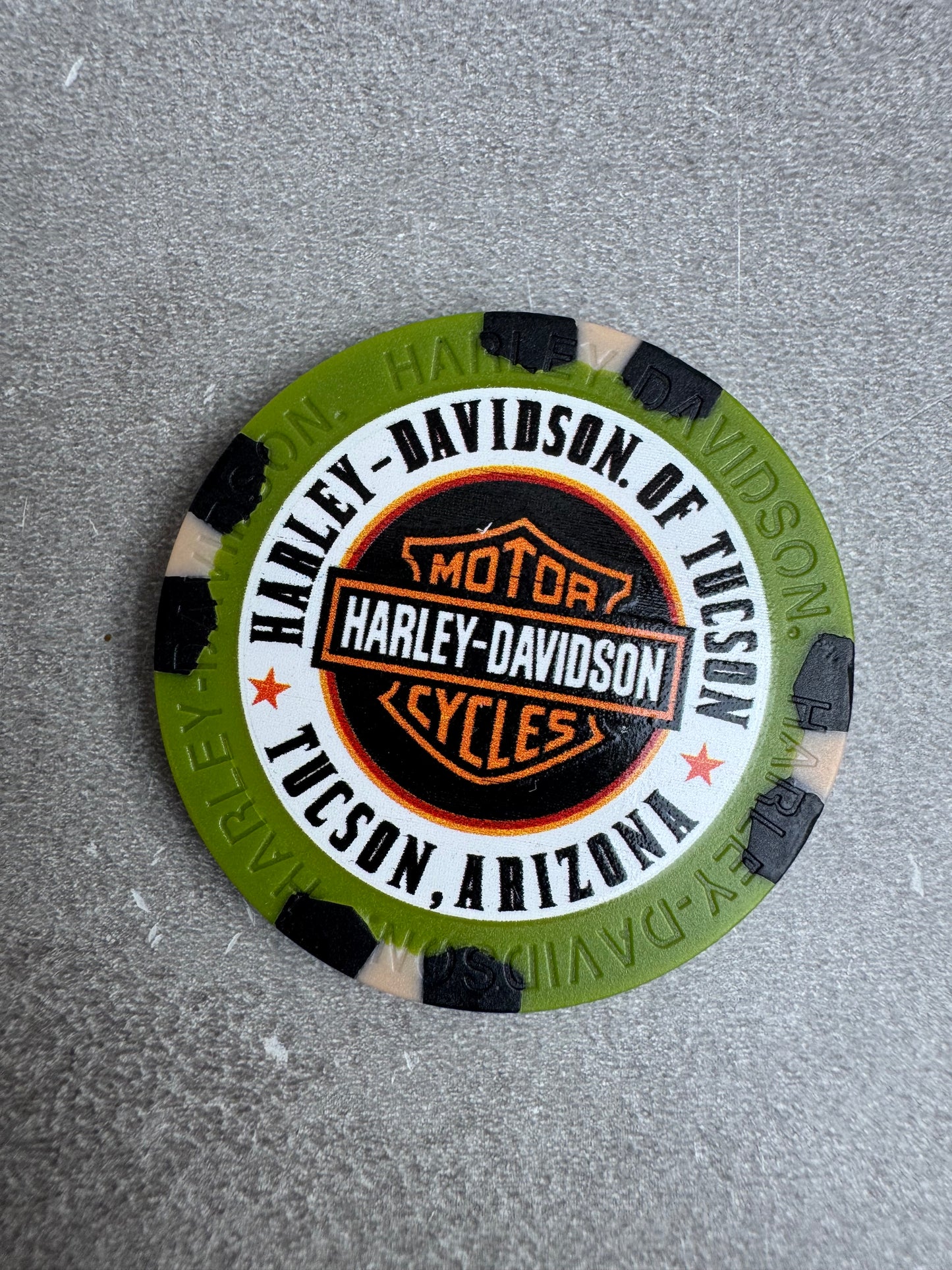 Harley Davidson jeton de poker Tucson Arizona