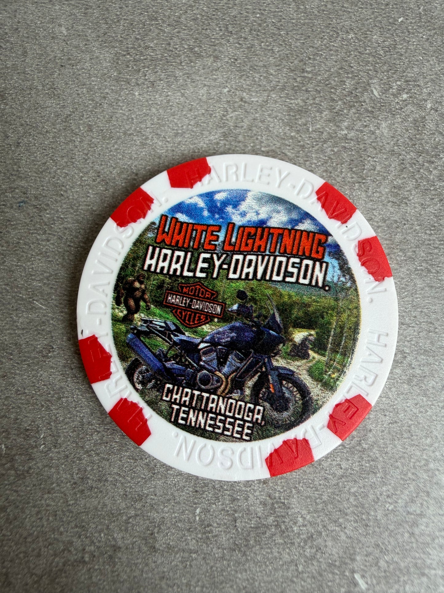 Harley Davidson jeton de poker Tennessee Chatanooga
