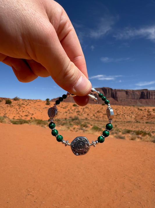 Bracelet Navajo authentique provenant de Monument Valley (taille ajustable)