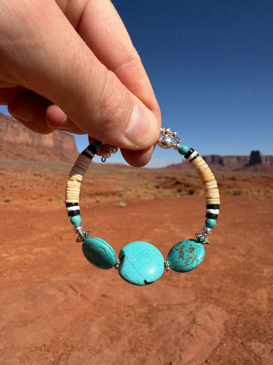 Bracelet Navajo provenant de Monument Valley (taille ajustable)