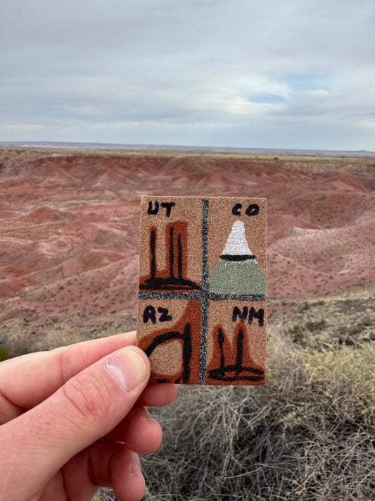 Magnet Navajo artisanal provenant des Four Corners