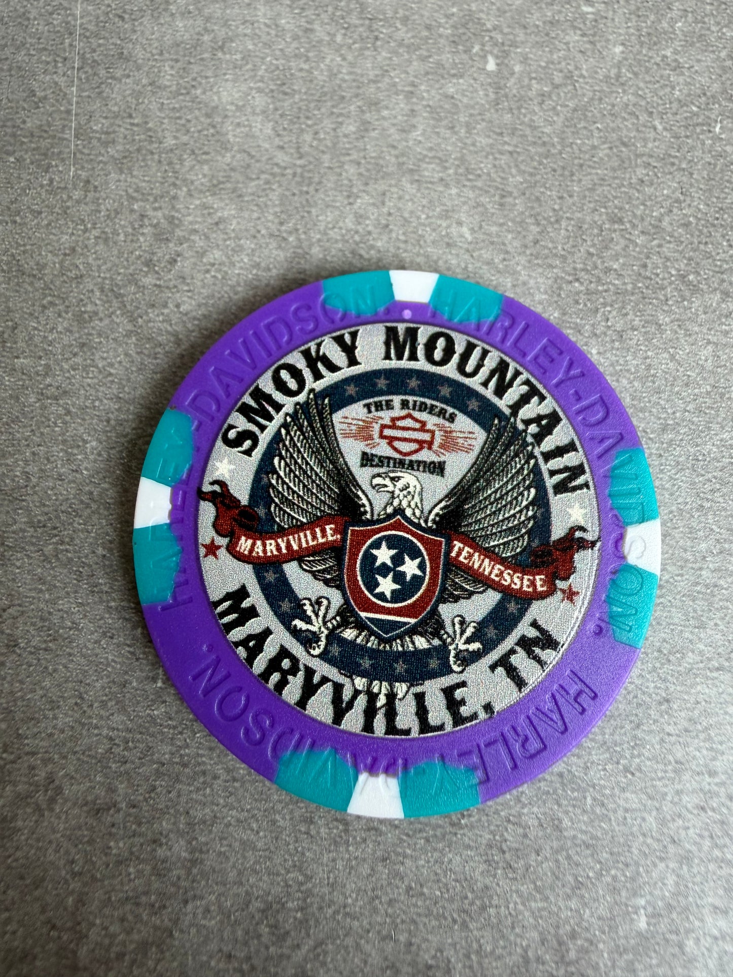Harley Davidson jeton de poker Tennessee Maryville