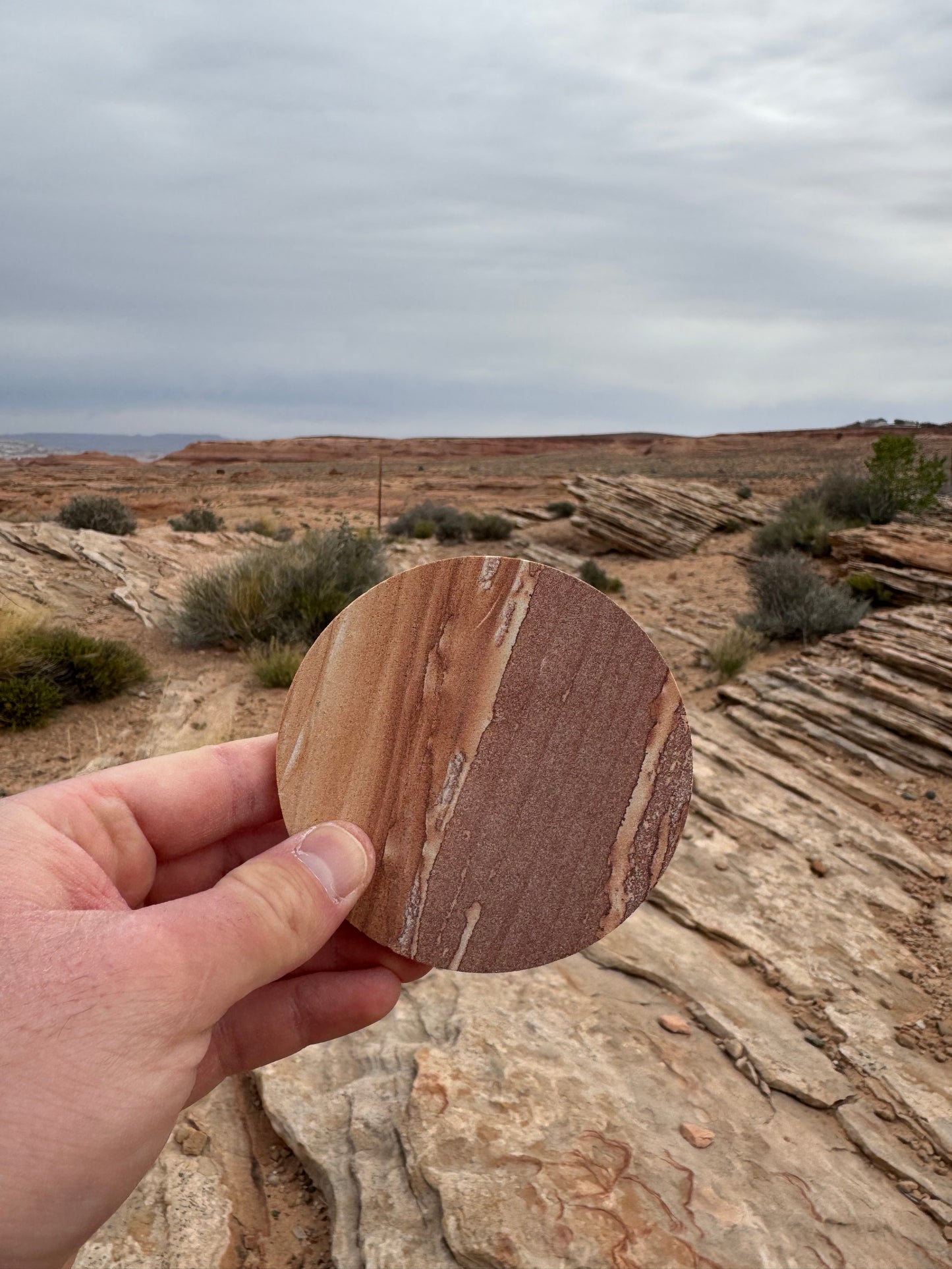 Dessous de verre en pierre d’Arizona (1 exemplaire sélectionné aléatoirement)