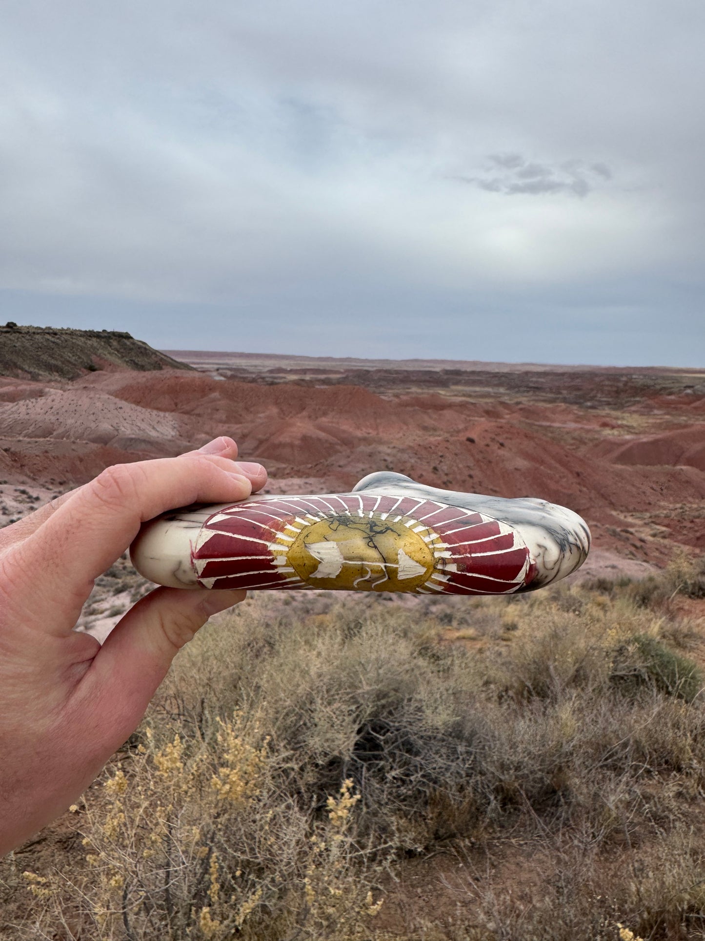 Bison Poterie Navajo authentique provenant de Gallup (Nouveau-Mexique)