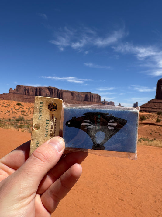 Magnet Navajo Ours peint à la main
