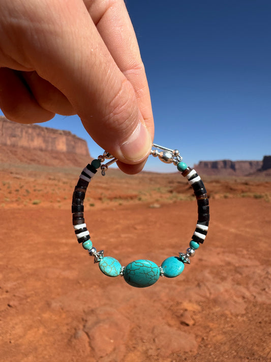 Bracelet Navajo provenant de Monument Valley (taille ajustable)