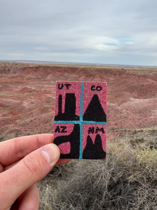 Magnet Navajo artisanal provenant des Four Corners