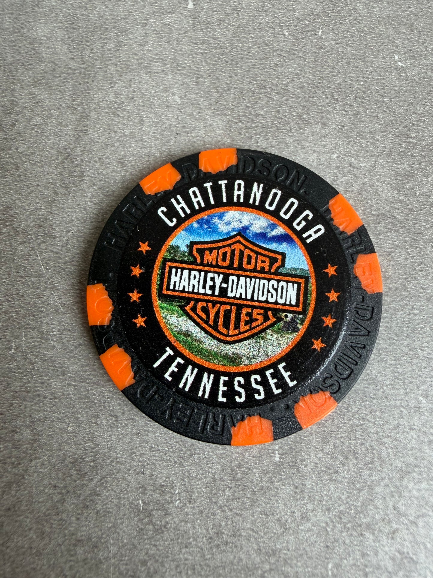 Harley Davidson jeton de poker Tennessee Chatanooga
