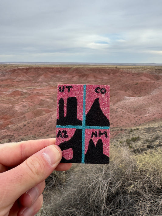 Magnet Navajo artisanal provenant des Four Corners