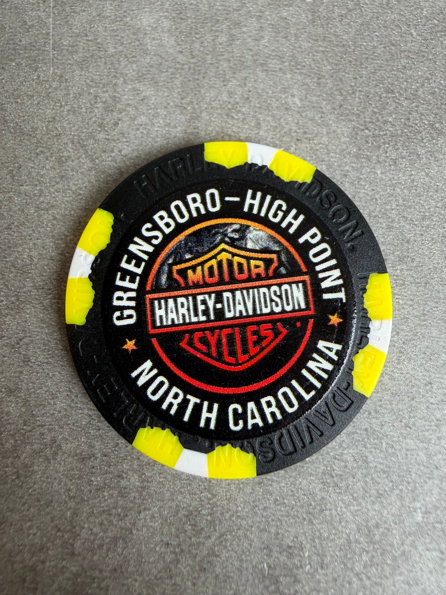 Harley Davidson jeton de poker North Carolina Greensboro