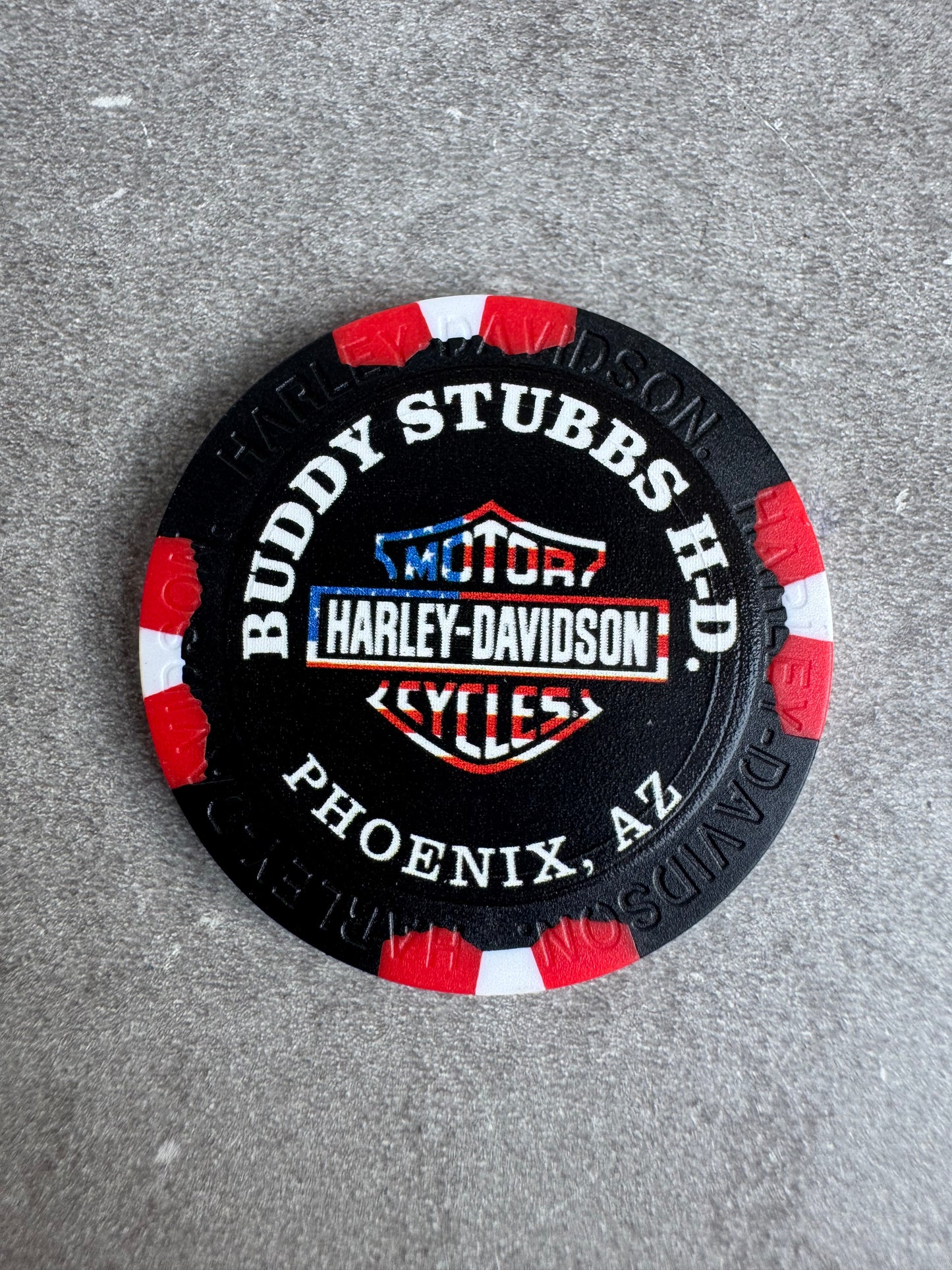 Harley Davidson 250 ans jeton de poker Phoenix Arizona