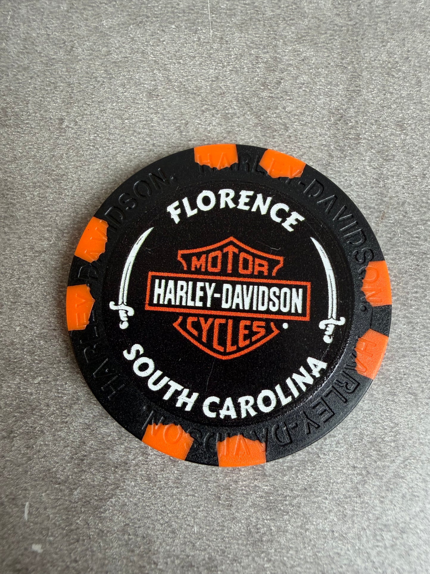 Harley Davidson jeton de poker South Carolina Florence