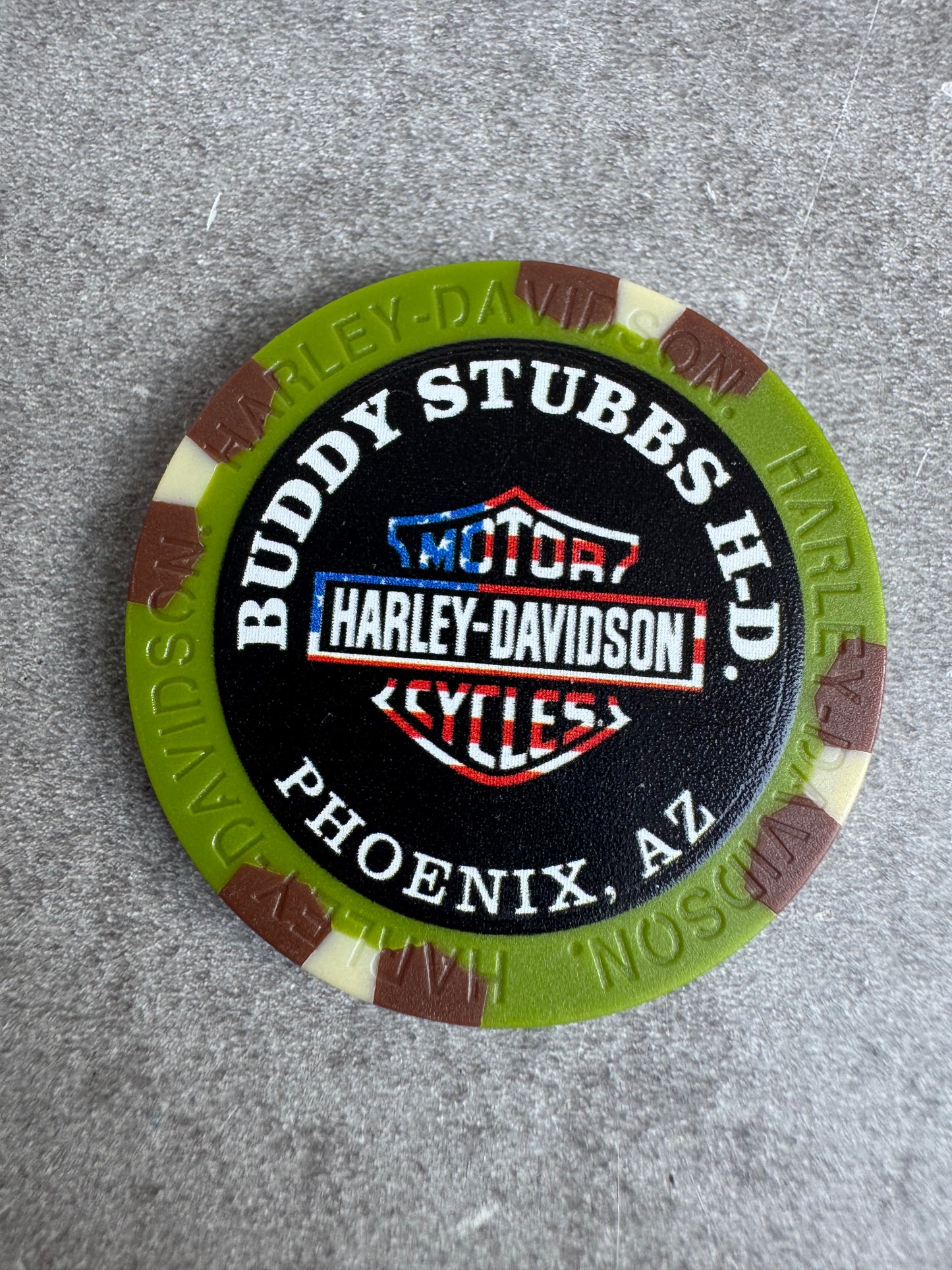 Harley Davidson 250 ans jeton de poker Phoenix Arizona
