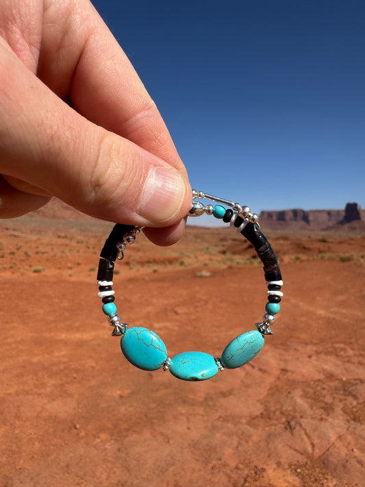 Bracelet Navajo provenant de Monument Valley (taille ajustable)