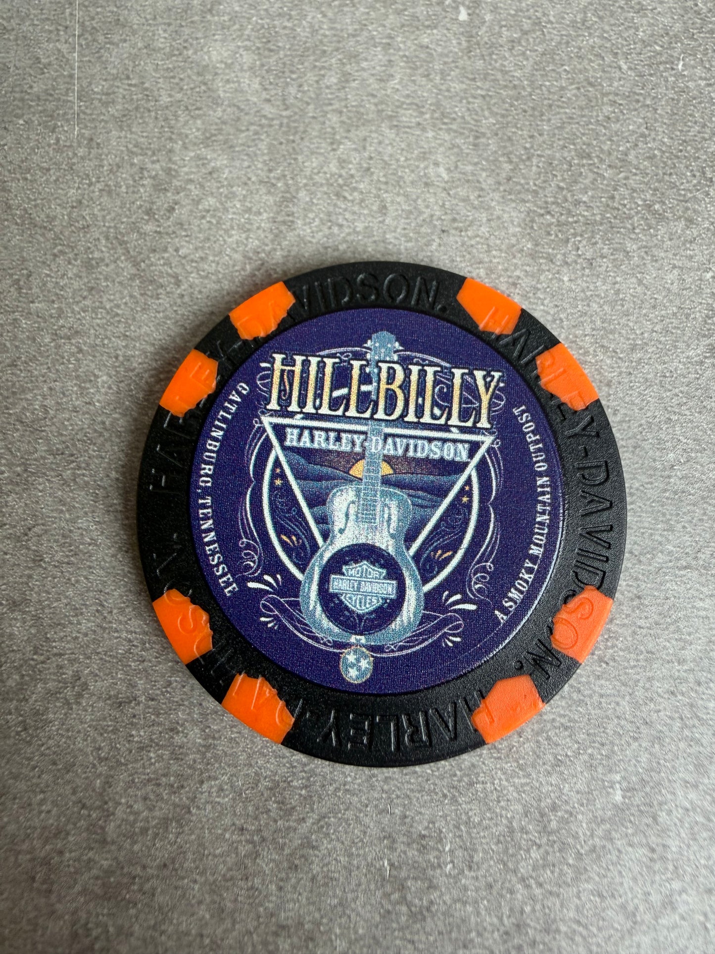 Harley Davidson jeton de poker Tennessee Gatlinburg
