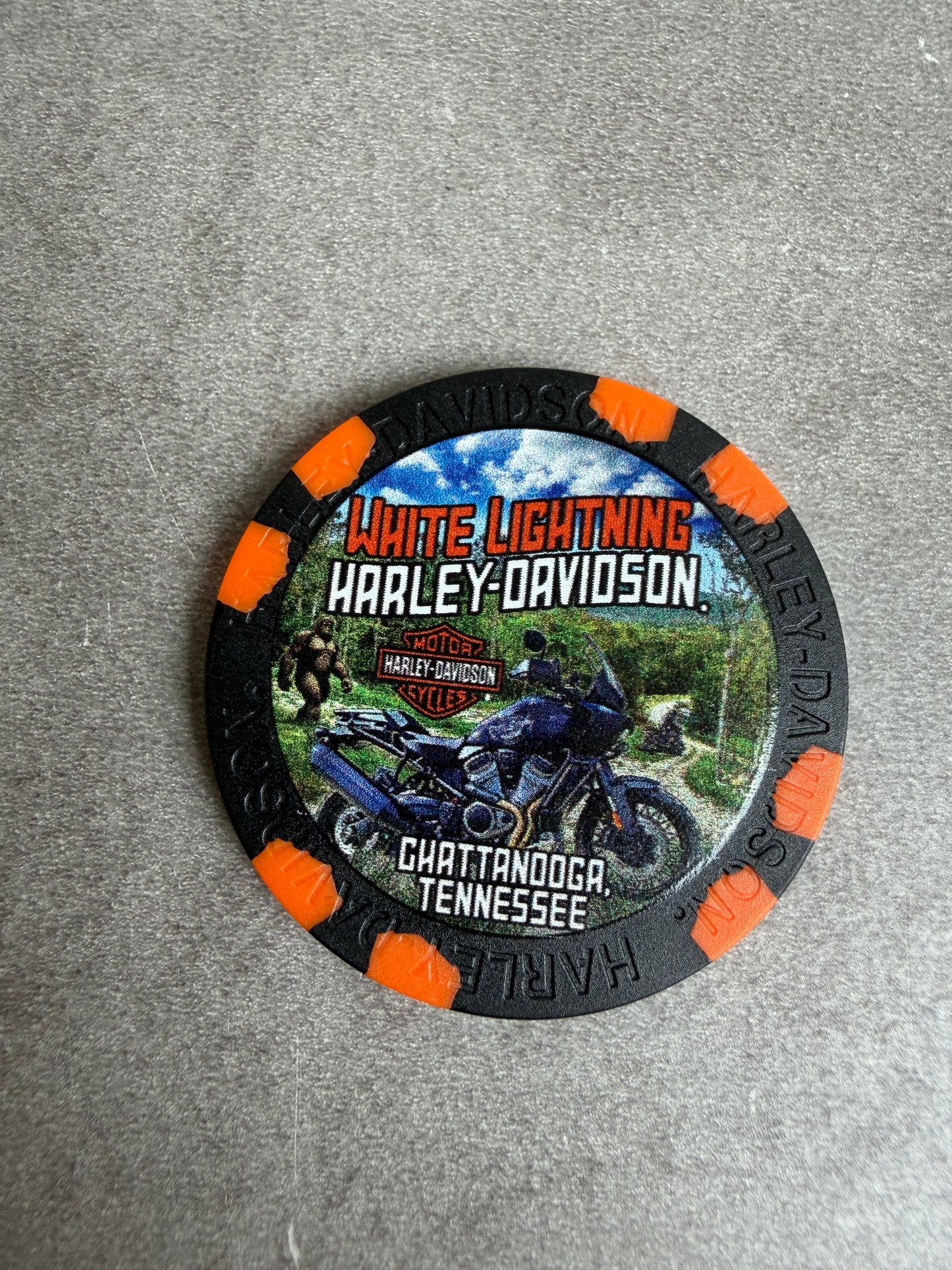 Harley Davidson jeton de poker Tennessee Chatanooga