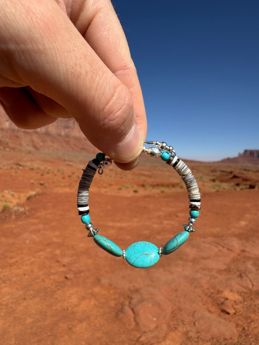 Bracelet Navajo provenant de Monument Valley (taille ajustable)
