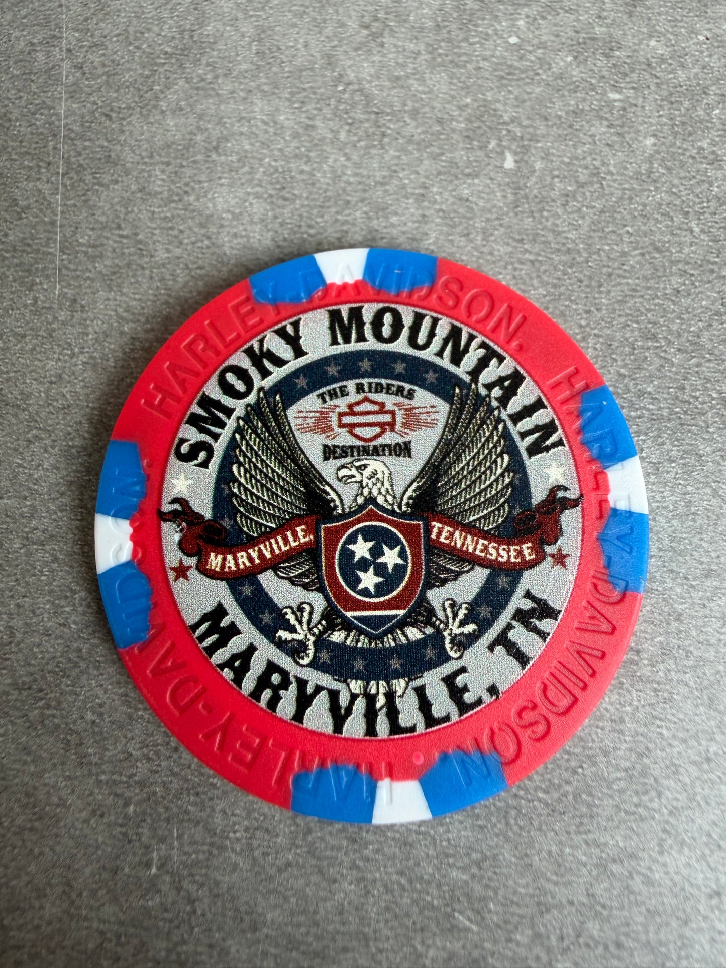 Harley Davidson jeton de poker Tennessee Maryville