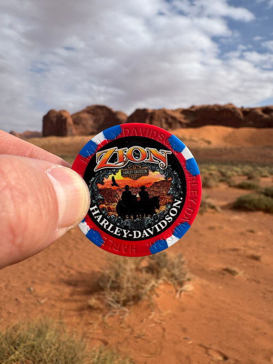 Harley Davidson jeton collector provenant d’une concession dans l’Utah