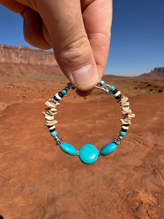 Bracelet Navajo provenant de Monument Valley (taille ajustable)