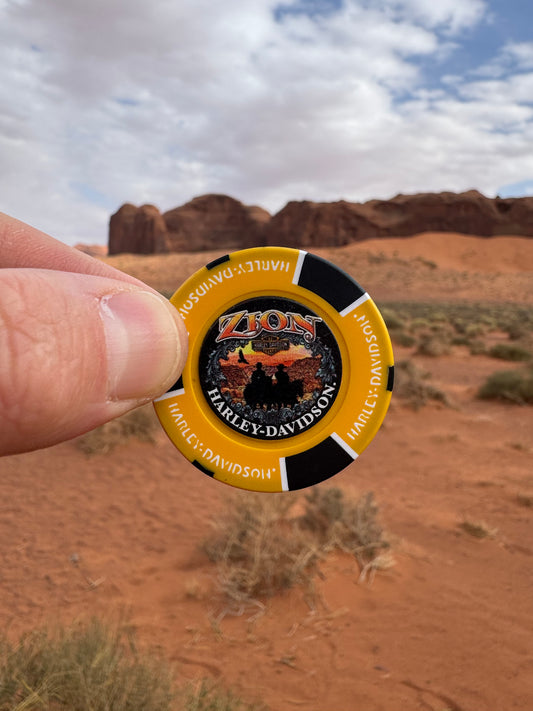 Harley Davidson jeton collector provenant d’une concession dans l’Utah