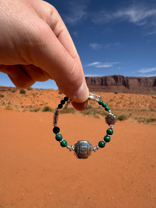 Bracelet Navajo authentique provenant de Monument Valley (taille ajustable)