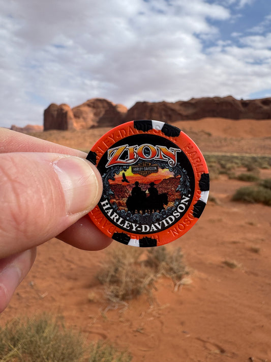 Harley Davidson jeton collector provenant d’une concession dans l’Utah