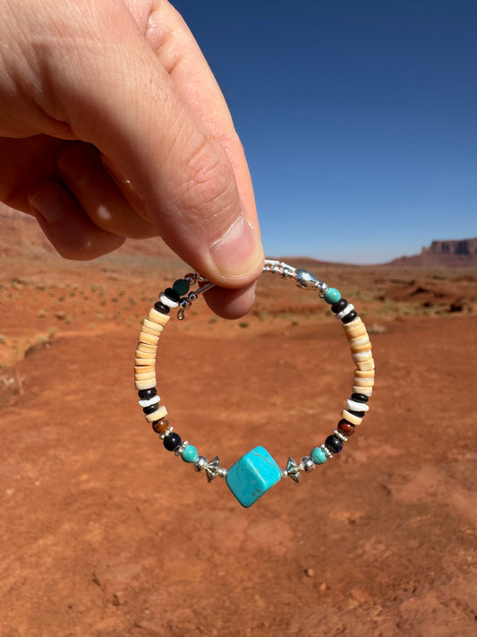 Bracelet Navajo provenant de Monument Valley (taille ajustable)