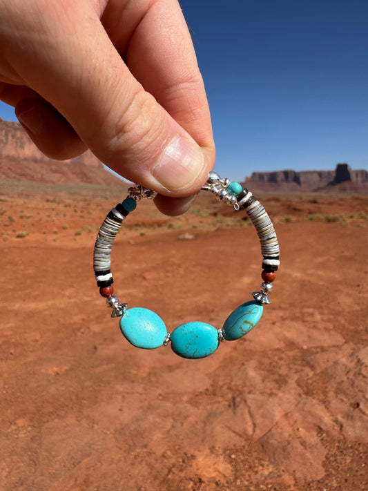 Bracelet Navajo provenant de Monument Valley (taille ajustable)