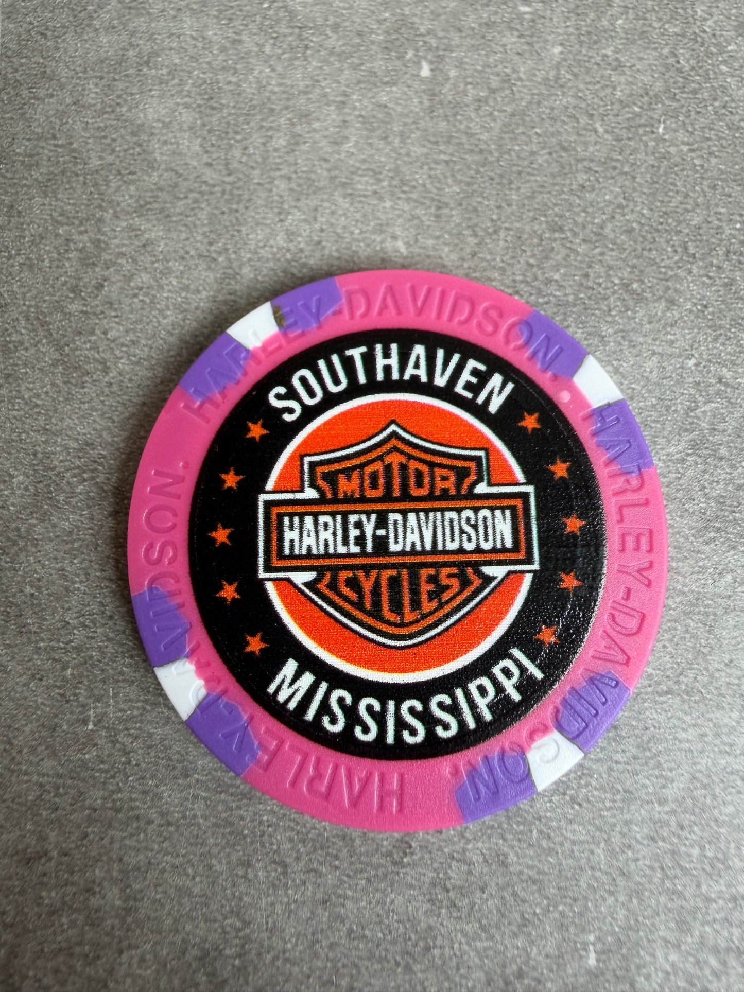 Harley Davidson jeton de poker Mississipi Southaven