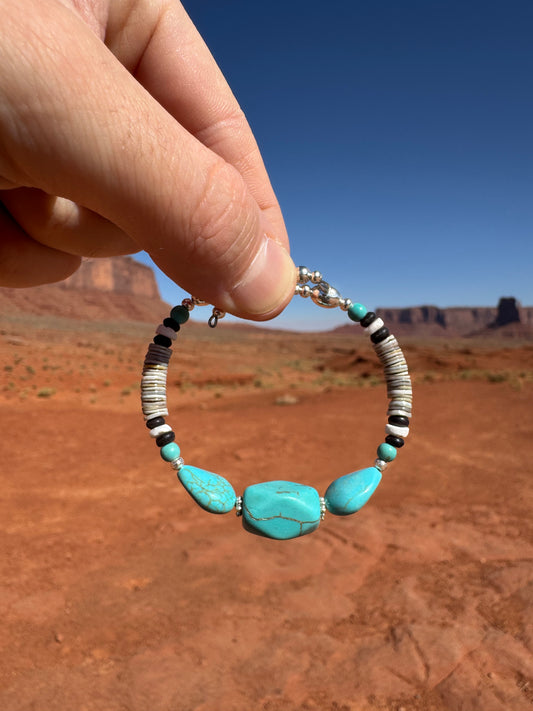 Bracelet Navajo provenant de Monument Valley (taille ajustable)
