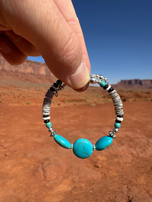 Bracelet Navajo provenant de Monument Valley (taille ajustable)