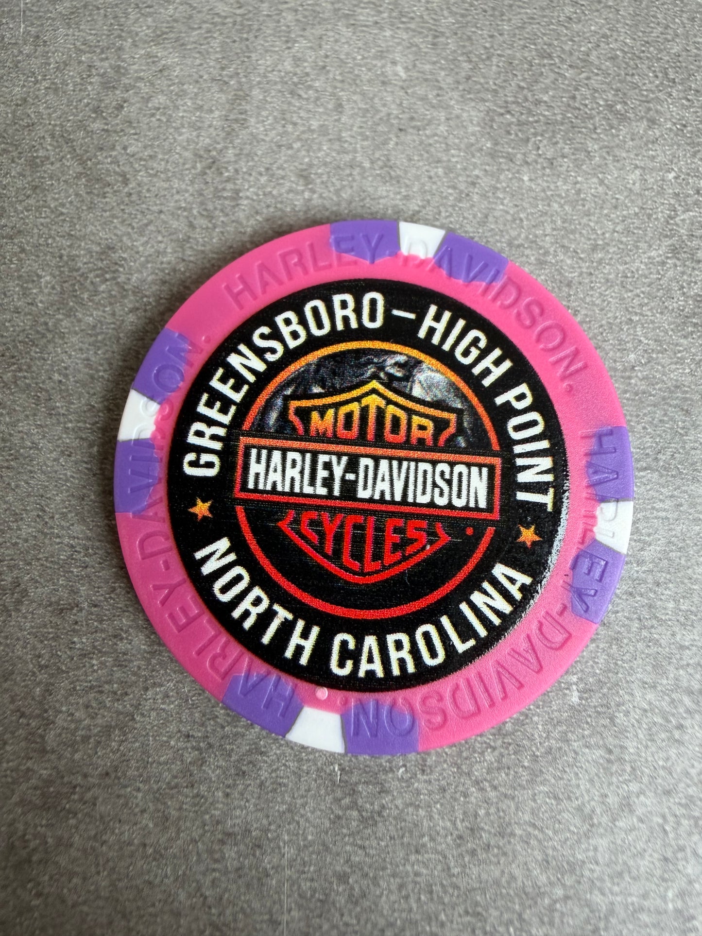 Harley Davidson jeton de poker North Carolina Greensboro