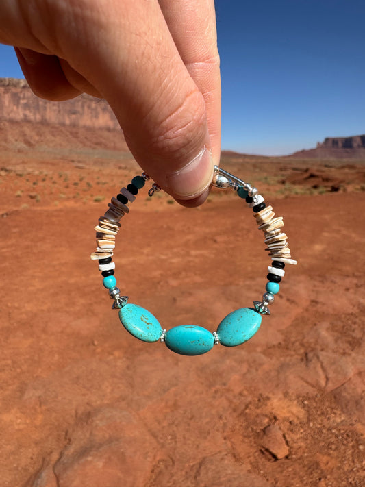 Bracelet Navajo provenant de Monument Valley (taille ajustable)