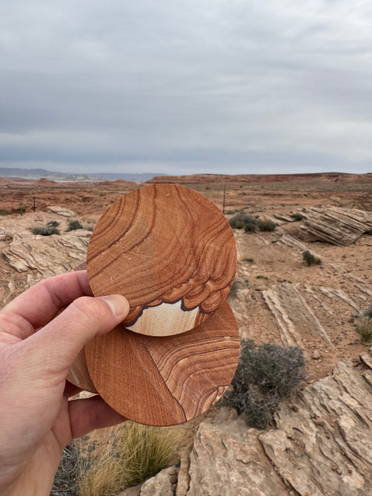 Dessous de verre en pierre d’Arizona (1 exemplaire sélectionné aléatoirement)