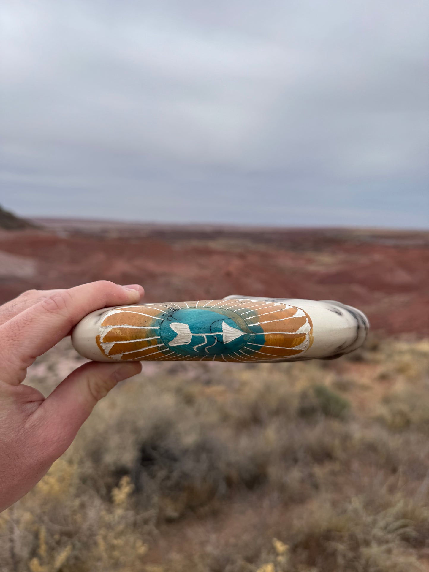 Bison Poterie Navajo authentique provenant de Gallup (Nouveau-Mexique)