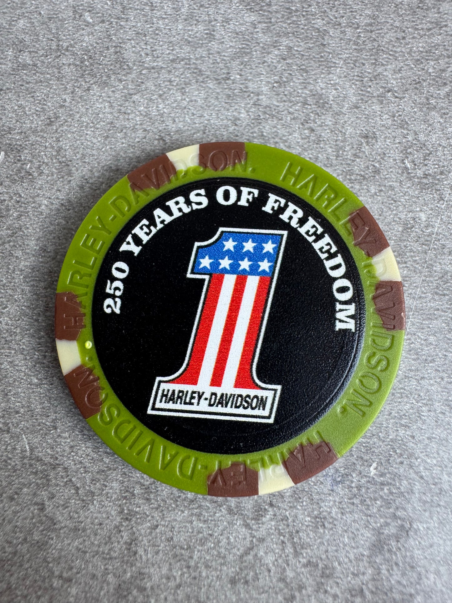 Harley Davidson 250 ans jeton de poker Phoenix Arizona