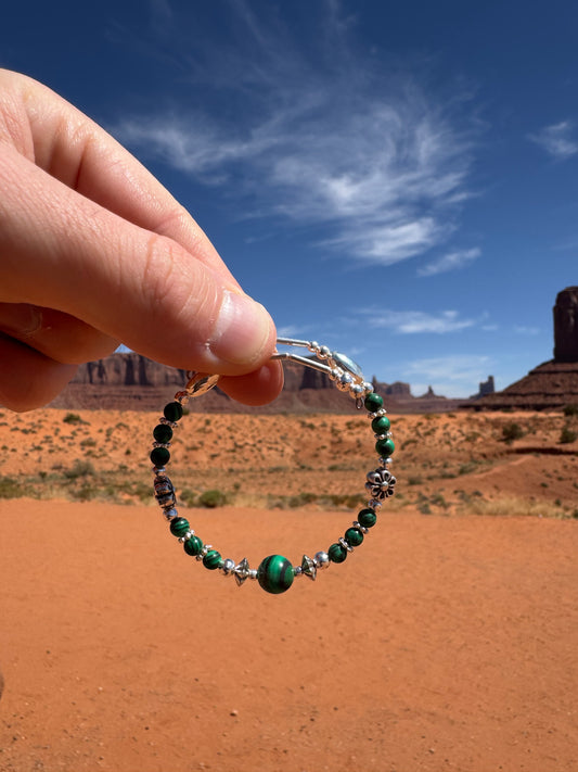 Bracelet Navajo authentique provenant de Monument Valley (taille ajustable)
