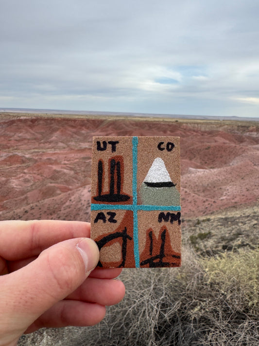 Magnet Navajo artisanal provenant des Four Corners